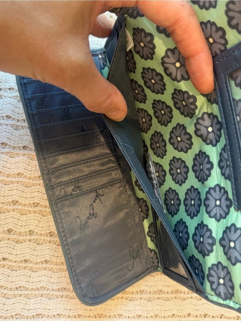 Vera Bradley Quilted trifold wallet Nomadic Floral